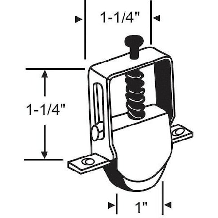 Strybuc Patio Screen Door Roller Assy. 10-343M